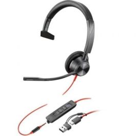 Poly 8X218AA Auricular Monoaural Blackwire 3315 para Microsoft Teams, Micrófono, USB-C/A y Jack 3.5mm, Negro Precio: 54.49999962. SKU: B1FFA9MJFP