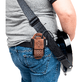 SBG Funda Para Petaca Sbg Marrón Cuero Genuino Y Nylon