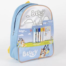 Cerdá DIY Set para Crear Mochila Bluey de 30x38x14 cm Azul. Kit Hazlo Tú Mismo para Niños con Diseño de Personajes. Edad Mínima 3 Años.