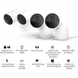 Philips Hue AUC1717288367677 Cámara Secure con cable HD 1080P Interior o exterior Control con una sola aplicación Blanca