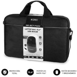 SUBBLIM SUB-LB-2SP0001 Maletín Toploader para Portátil 15.6" con Ratón USB Ergonómico, Cinta para Trolley y Bolsillo Accesorios - Negro Precio: 17.5000001. SKU: S7803388