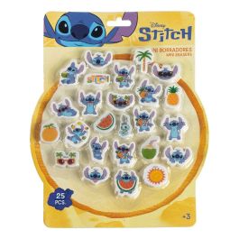 Cerdá Goma de Borrar Stitch Pack x25 Multicolor 19.2 x 24.1 x 2.0 cm Edad +3 años