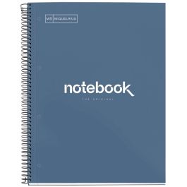 Miquelrius Cuaderno espiral Emotions A4, tapa forrada, 80 hojas microperforadas, cuadrícula 5mm, papel 90g/m2