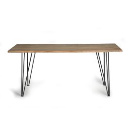 GINER Y COLOMER Mesa de Comedor 6 Plazas Madera Acacia Natural con Base Metal Precio: 519.9975. SKU: B1AQF2N4WV