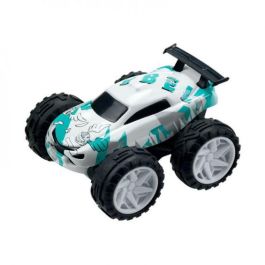 Bizak Exost Jump Pack Inicio Coche Acrobático a Fricción sin Pilas con Rampa de Lanzamiento