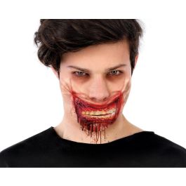 Cicatriz Efecto Sonrisa Sangrienta Para Boca 24x10 cm Disfraz Halloween Payaso Asesino Villano Precio: 1.49999949. SKU: B1GLSFLN4M