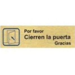 Placa Aluminio Oro 150X45''P/Fav.C/Puerta Por Favor Cierren La Puerta Gracias Duver Precio: 3.69000027. SKU: B1BW6GPVZF