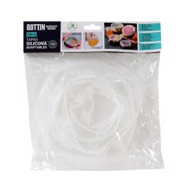 Quttin Set de 6 Tapas de Silicona Adaptables 25 cm Ancho x 26 cm Largo x 2 cm Alto (12 Unidades)