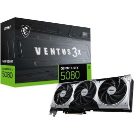 MSI GeForce RTX 5080 VENTUS 3X 16G OC PLUS Tarjeta Gráfica 16GB GDDR7 PCIe x16 5.0 912-V531-001 Precio: 1251.89000035. SKU: B1BGAP4EQ3