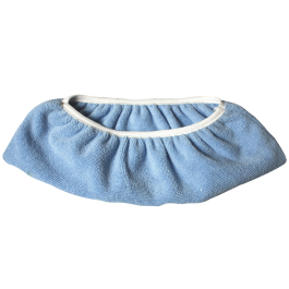 Blanca Cubre Escoba Microfibra Elástica Adaptable para Limpieza Eficiente de Superficies 11,5x35 cm