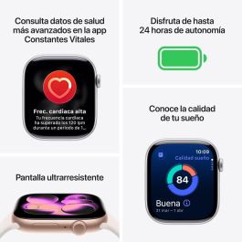 Apple Watch Series 11 GPS/Cellular 42mm Gris Espacial Correa Deportiva Negra M/L MF8C4QL/A