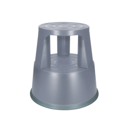 Q-connect Taburete con Ruedas Retráctiles ABS Gris Dos Niveles Soporta 150kg Ø43.5x43cm Precio: 67.99000043. SKU: B1FHQD9GXE