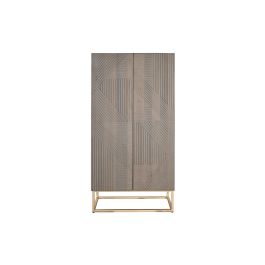 Armario DKD Home Decor 70 x 38 x 140 cm Dorado Madera Gris oscuro