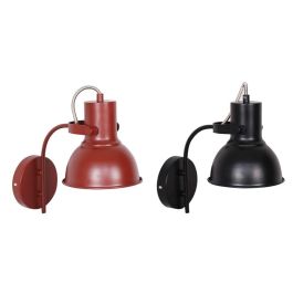 Lampara Aplique Loft DKD Home Decor Negro Rojo 26 x 28 x 16.5 cm (2 Unidades)