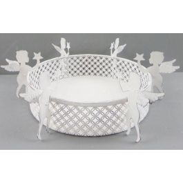 DKD Home Decor Bandeja Navidad Moderna de Metal Blanco 8x26x26 cm Pack de 4 Unidades Precio: 64.99000024. SKU: B1EEM378QC