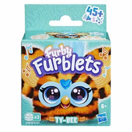 Hasbro Mini Furby Furblet Ty - Bee Juguete Electrónico con Clip de Llavero, Más de 45 Melodías K-pop y Sonidos Divertidos