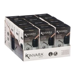 Kinvara Dispensador Agua Automatico Adaptador 14x7.5x13cm Plastico Pp Acero Inoxidable Silicona Transparente Negro (Set de 12)