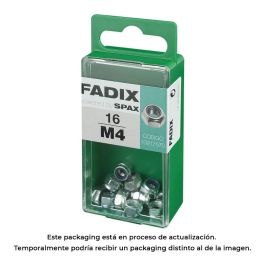 Fadix Caja de 16 Unidades de Tuerca con Autofreno de Cinc M4