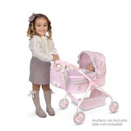 Decuevas Coche de Muñeca Sophie para Muñecas hasta 42 cm, Metal, Plástico, Poliéster. Medidas 35x50x56 cm. Edad +3 años.