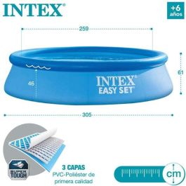 Piscina hinchable redonda easy set con depuradora filtro (capacidad 3077 litros) 305x61 cm Piscina hinchable redonda easy set con depuradora filtro (capacidad 3077 litros) 305x61 cm