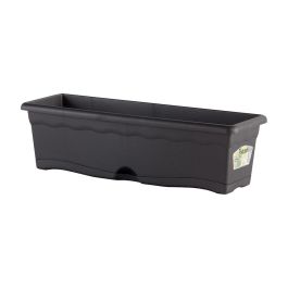 Plastiken Jardinera con plato integrado color antracita 60x20cm en polipropileno Precio: 6.50000021. SKU: S7907702