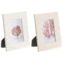 DKD Home Decor Hangzhou design 26b Marco de Fotos 10x15 Mediterráneo Beige Blanco Simil Piedra Cemento (4 Unidades) Precio: 22.58999941. SKU: B138T9ZCP2