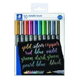 Marcador T.Opaca No Perm. Staedtler 8321 Metalico Punta Pincel Surtido Blister De 10 Precio: 20.50000029. SKU: B1EMQB7JBE