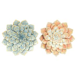 Decoracion Pared Shabby DKD Home Decor Azul Naranja 8 x 61 x 61 cm (2 Unidades) Precio: 101.59000038. SKU: S3039416