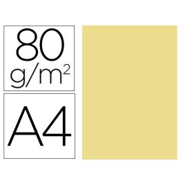 Papel Color Liderpapel A4 80 gr Amarillo Paquete De 100 Hojas