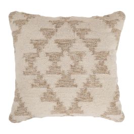 Cojín Blanco Natural Lana-Algodón 60 X 60 cm Precio: 43.5116. SKU: B16F9TAAWD