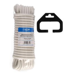 Edm Cuerda elástica de goma blanca, calibre 8 mm x 10 m
