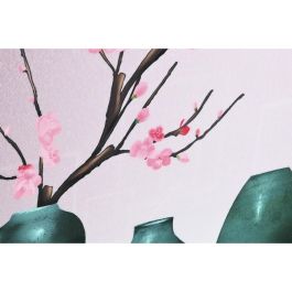 Cuadro Oriental DKD Home Decor Rosa Verde 3 x 80 x 80 cm (2 Unidades) Cuadro Oriental DKD Home Decor Rosa Verde 3 x 80 x 80 cm (2 Unidades)