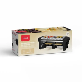 Livoo Raclette para 2 personas DOC156N - 350W - Bandeja de granito extraíble - Botón de encendido/apagado