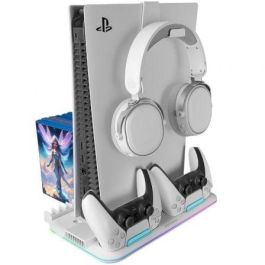 Soporte Multifunción RGB para PS5 Mars Gaming MPS5-B2/ Blanco Soporte Multifunción RGB para PS5 Mars Gaming MPS5-B2/ Blanco