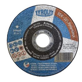 Tyrolit Disco de corte plano Ø115x1,6x22,23 mm para acero e inox, Ref. 34332872