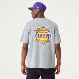 Camiseta de Manga Corta Hombre New Era 60332201 Gris (S)