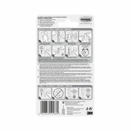 Gancho para colgar 3M 2,2 Kg Blanco Plástico (1 unidad)