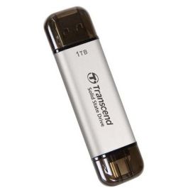 Transcend SSD Externo ESD310S 1TB USB 10Gbps Type C/A Plata