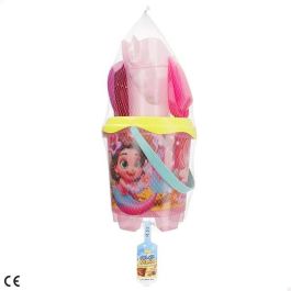 Color Baby Cubo de Playa Castillo Perla Del Mar Diámetro 18 cm con Pala, Rastrillo y Regadera
