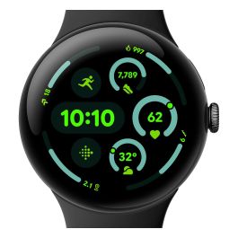 Google Pixel Watch 3 (45mm) WiFi Obsidian Reloj Inteligente Unisex Aluminio Pantalla AMOLED 32 GB GPS Wear OS