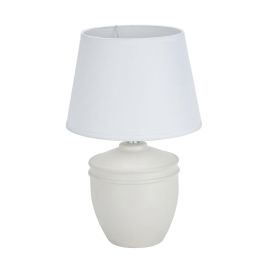 Lámpara de mesa Versa Aurelia Blanco Algodón Cerámica 40 W 20 x 31,5 cm Precio: 20.50000029. SKU: B1ARRDLMZF