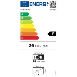 Cooler Master GM27QP Monitor Curvo Gaming 27" QHD 240 Hz Panel VA 1 ms Altura Ajustable