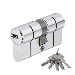 Abus Eurocilindro de puntos D66 n 30/40 Níquel Doble Embrague Leva Larga con 5 llaves de puntos y sistema anti-rotura Precio: 40.49999954. SKU: S7918249