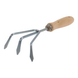 Progarden Cultivador de jardinería 3 púas, acero galvanizado y mango de madera 10x28,5cm Precio: 3.50000002. SKU: S7902950