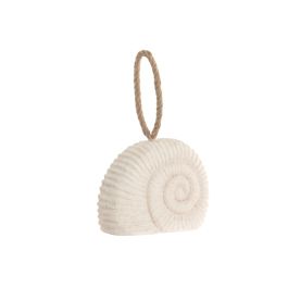 DKD Home Decor Hangzhou design 26b Sujetapuertas Mediterraneo Blanco Cemento Simil Piedra 8 x 16 x 20 cm (2 Unidades)