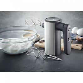 WMF 0416560011 Batidora de Mano Kult X 400W Negra Metálica con 5 Velocidades, Turbo, Varillas y Ganchos Amasadores