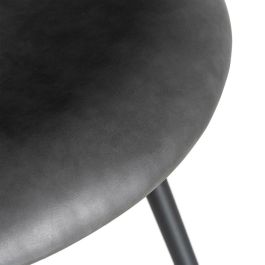 Silla Negro Metal / Simil Piel 53 X 51,50 X 76 cm