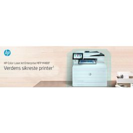 HP Color LaserJet Enterprise M480f - Impresora Multifunción Láser Color con Escáner, Fax, 27 ppm, Duplex, Pantalla Táctil 4.3", 2 GB RAM, HP Sure Start