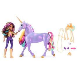 Spin Master SPI681147043084 Unicornio con Funciones 28 cm Wildstar + Muñeca 24 cm Unicorn Academy