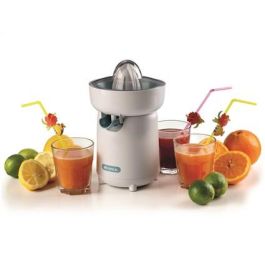 Ariete 417/01 Exprimidor Breakfast Blanco 40W con Boquilla Antigoteo, Ideal para Naranjas, Pomelos y Limones